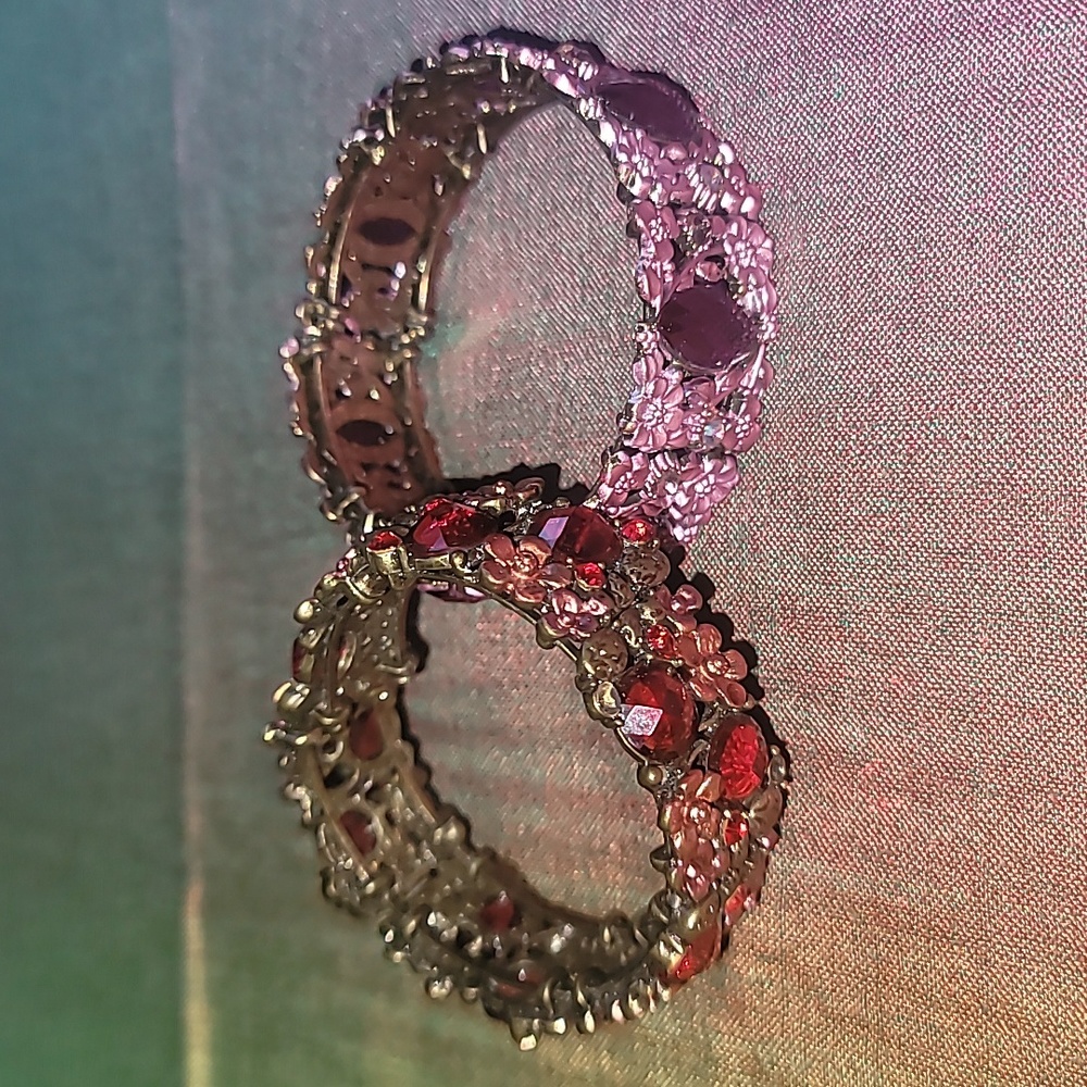 Rhinestone Bracelets Adjustable